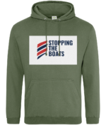STOPPING THE BOATS RTC Unisex Hoodie - Image 64