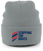 STOPPING THE BOATS RTC Cuffed Embroidered Beanie - Image 7