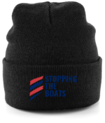 STOPPING THE BOATS RTC Cuffed Embroidered Beanie - Image 13