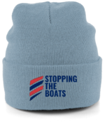 STOPPING THE BOATS RTC Cuffed Embroidered Beanie - Image 12