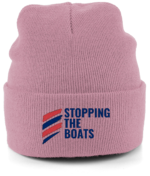 STOPPING THE BOATS RTC Cuffed Embroidered Beanie - Image 9