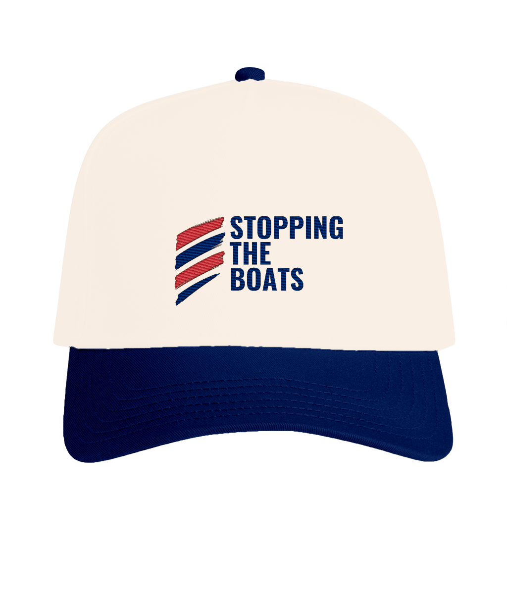 mockup-4d86e4077529797072ccd825d5489cbf.png STOPPING THE BOATS RTC Two Tone Embroidered Baseball Cap - Image 1