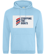 STOPPING THE BOATS RTC Unisex Hoodie - Image 13
