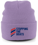 STOPPING THE BOATS RTC Cuffed Embroidered Beanie - Image 5