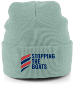 STOPPING THE BOATS RTC Cuffed Embroidered Beanie - Image 11