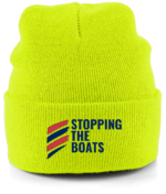 STOPPING THE BOATS RTC Cuffed Embroidered Beanie - Image 8